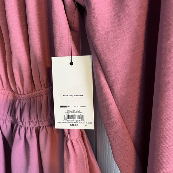 Nine West Long Sleeve Off The Shoulder Blouse - Picture 3 of 5